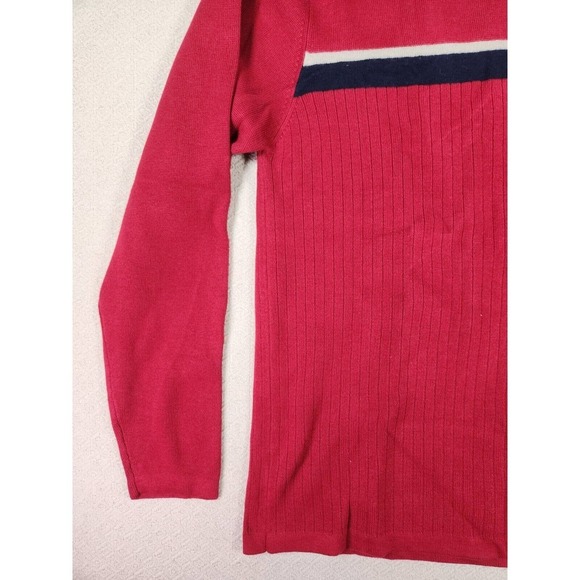 BKE Buckle Sweater Mens Small S Pullover Sweatshirt Crew Neck Red Cotton NWOT 2 - Picture 4 of 12